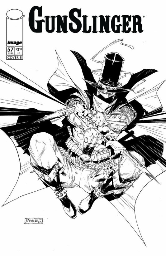 Gunslinger Spawn #57 Cover B Carlo Barberi Black & White Variant