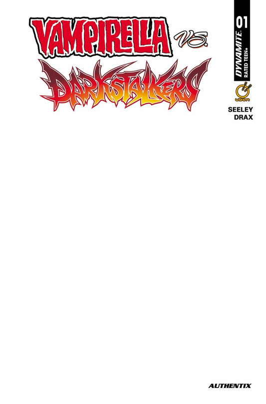 Vampirella vs. Darkstalkers Special #1 Cover F Blank Authentix Variant