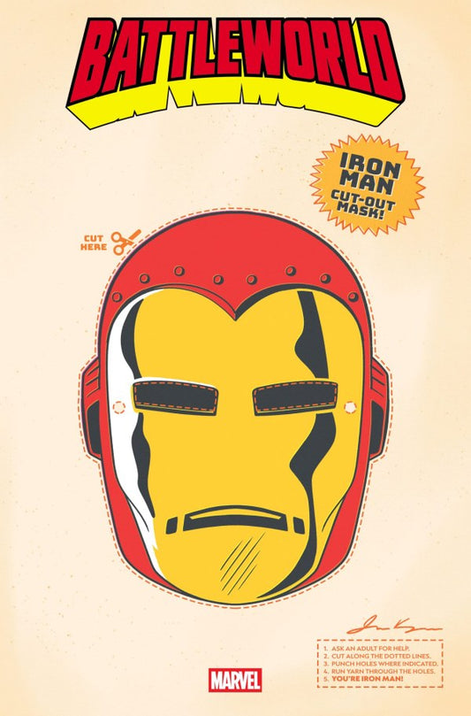 Battleworld #1 James Kerigan Retro Halloween Mask Variant