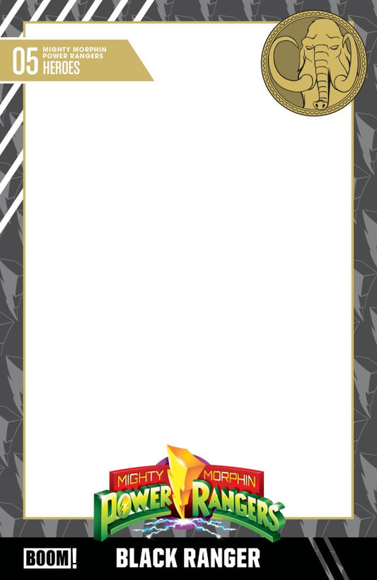 Mighty Morphin Power Rangers #5 Cover D Trading Card Blank Variant