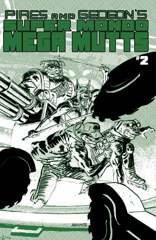 Super Mondo Mega Mutts #2 Cover B Alex Diotto Variant