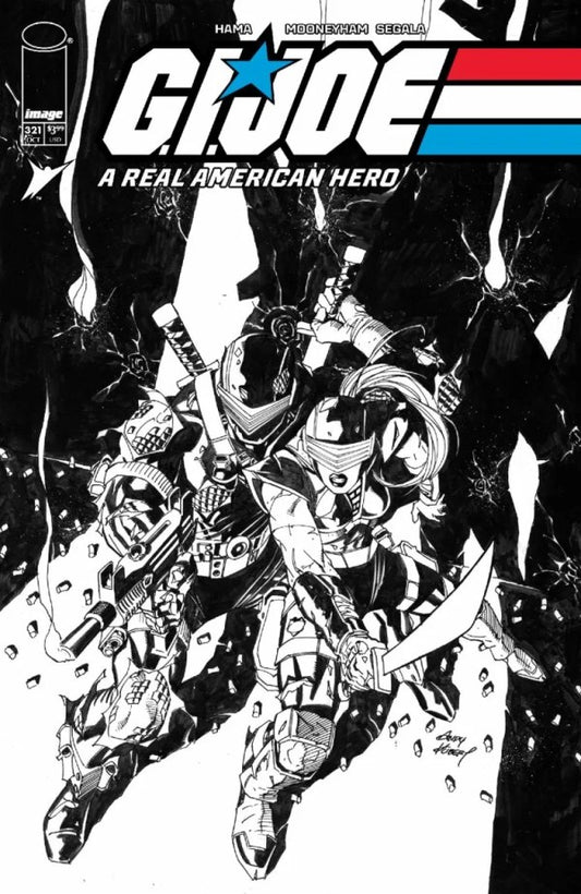 G.I. Joe: A Real American Hero #321 Cover B Andy Kubert Black & White Variant