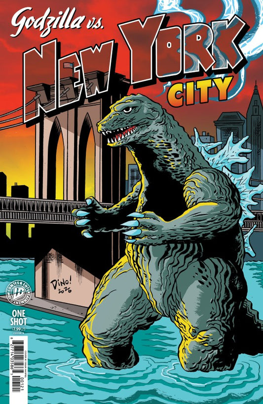 Godzilla vs. America: New York City #1 Cover B Dean Haspiel Variant