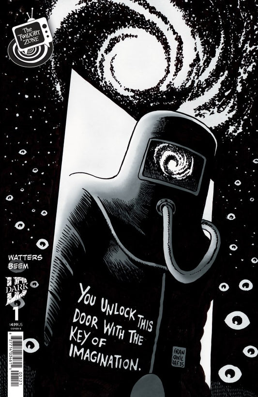 The Twilight Zone #1 Cover B Francesco Francavilla Black & White Connecting Variant