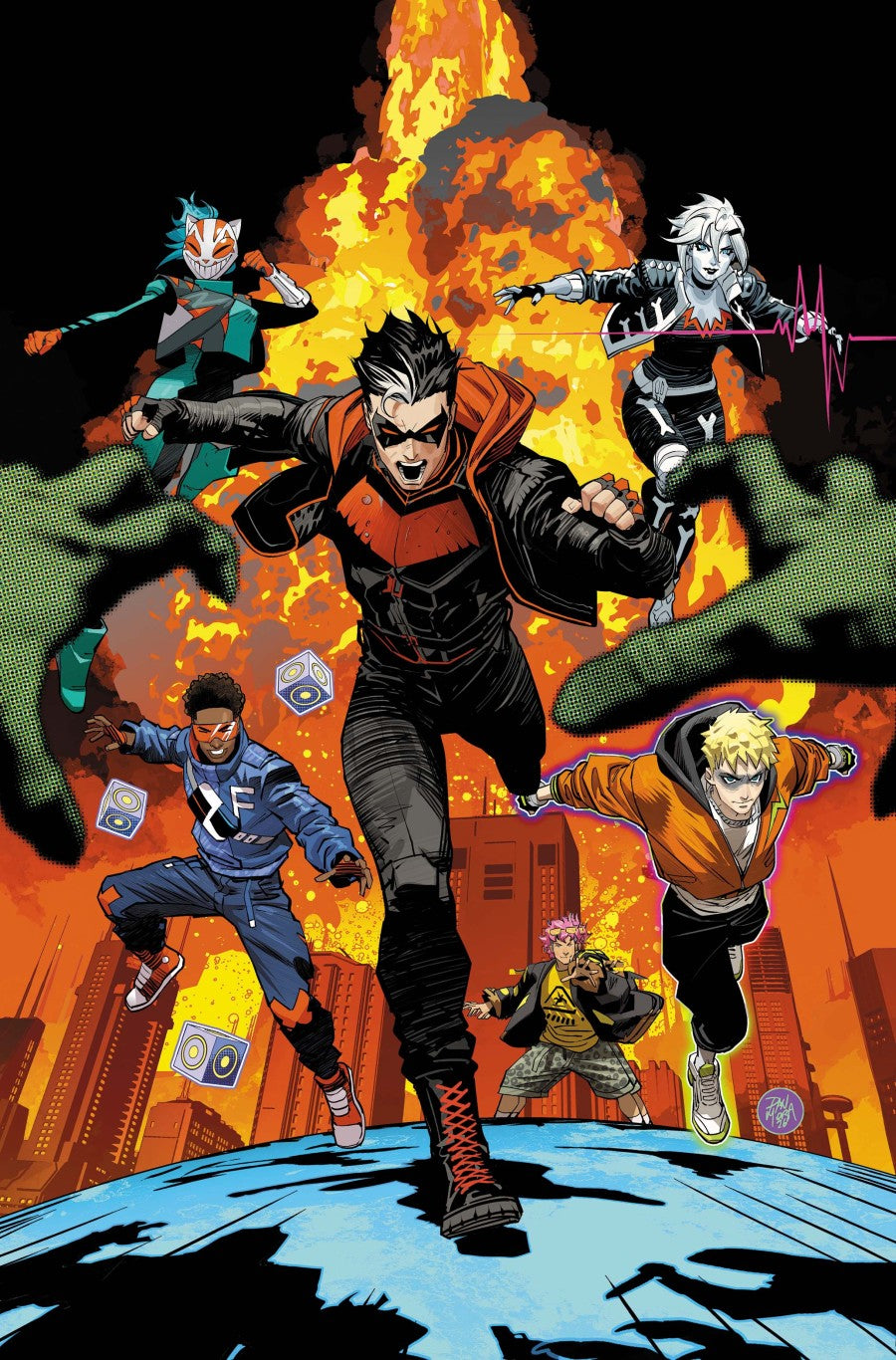 Teen Titans #1 Cover F Dan Mora Foil Virgin Variant