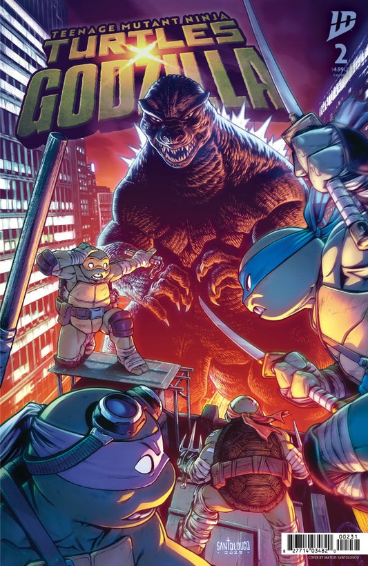 Teenage Mutant Ninja Turtles x Godzilla #2 Cover C Mateus Santolouco Variant