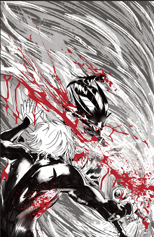 Fireborn #5 Cover E Patrick Mulholland Black and White and Blood Virgin Variant