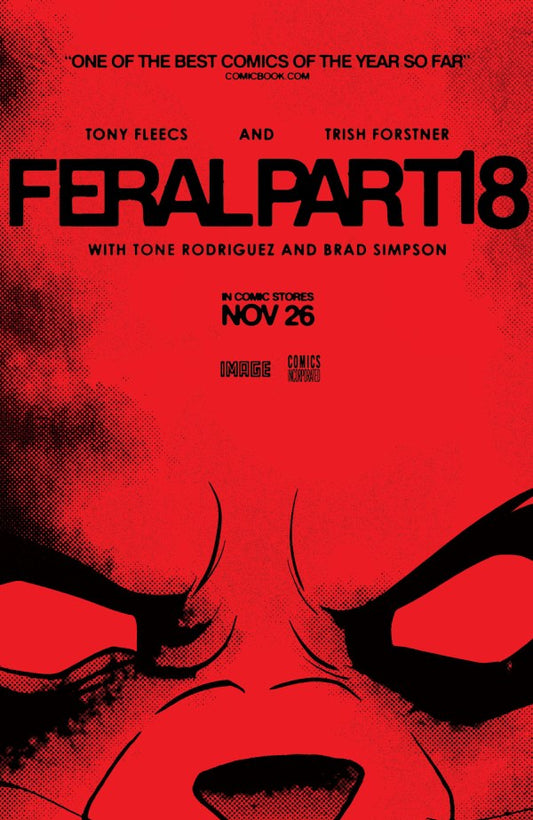 Feral #18 Cover B Tony Fleecs Movie Poster Homage Variant