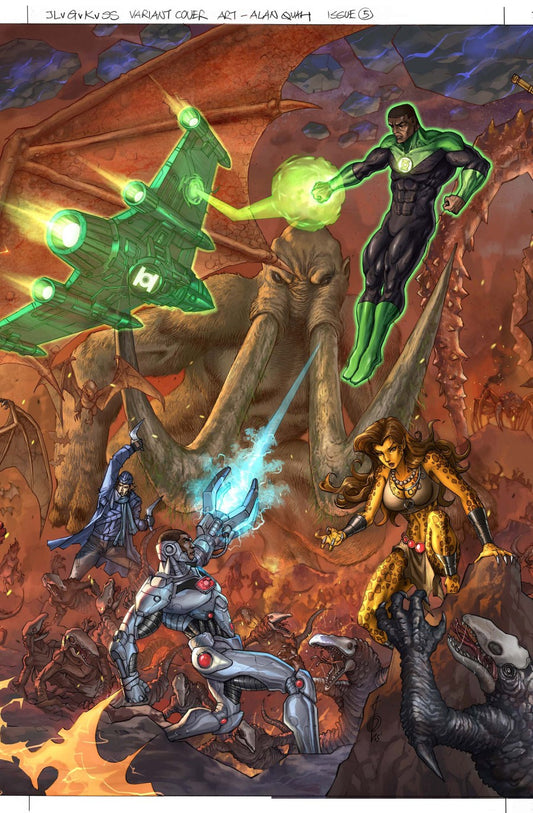 Justice League vs. Godzilla vs. Kong 2 #5 Cover B Alan Quah Connecting Variant