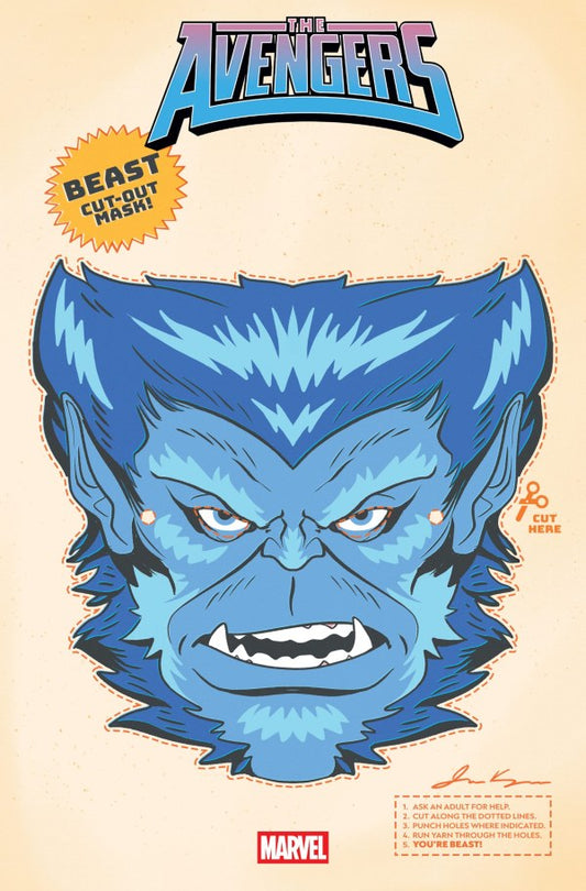 The Avengers #30 James Kerigan Retro Halloween Mask Variant