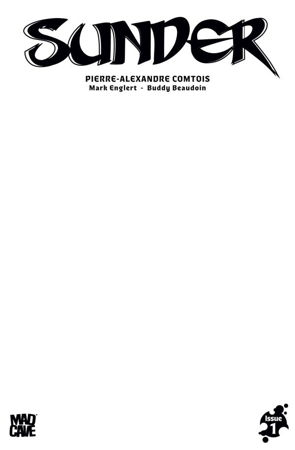 Sunder #1 Cover E Blank Variant