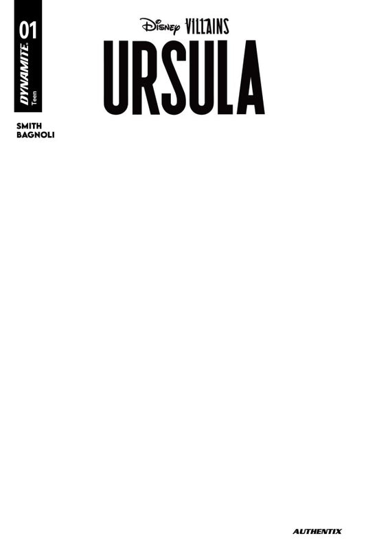 Disney Villains: Ursula #1 Cover F Blank Authentix Variant