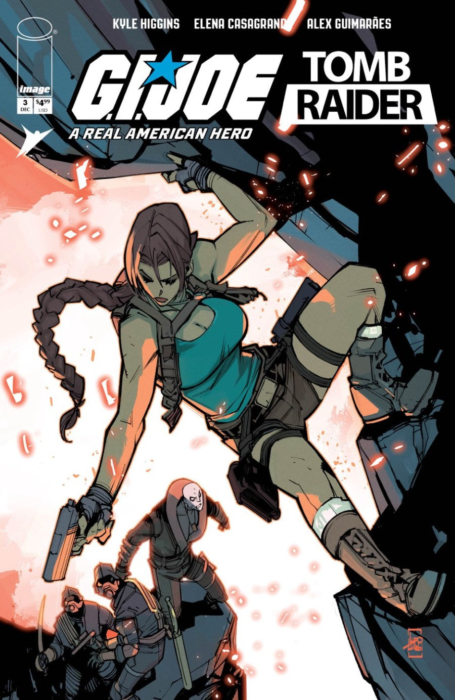 G.I. Joe: A Real American Hero / Tomb Raider #3 Cover C Ludo Lullabi Foil Variant