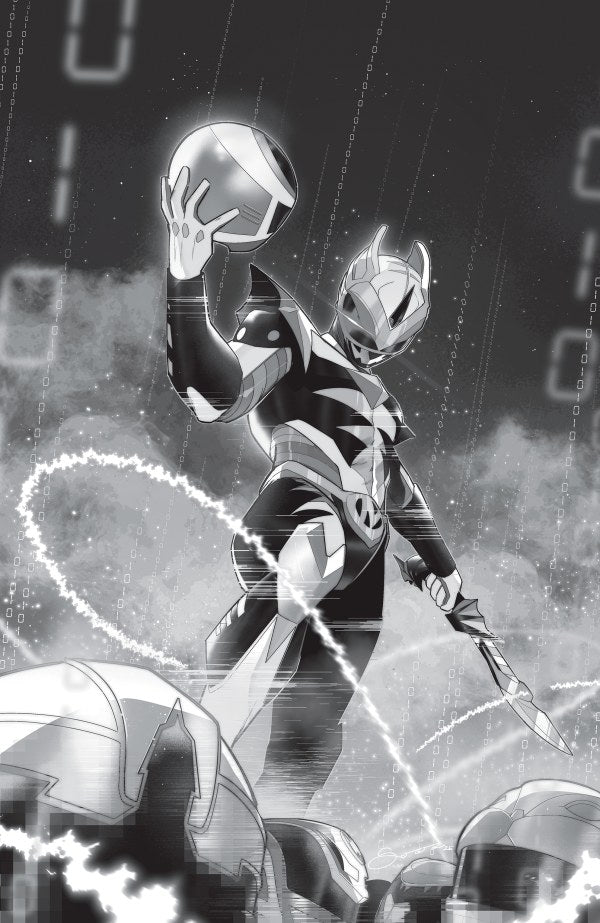 Power Rangers Unlimited #2 Cover J Federico Sorressa Black & White Virgin Variant