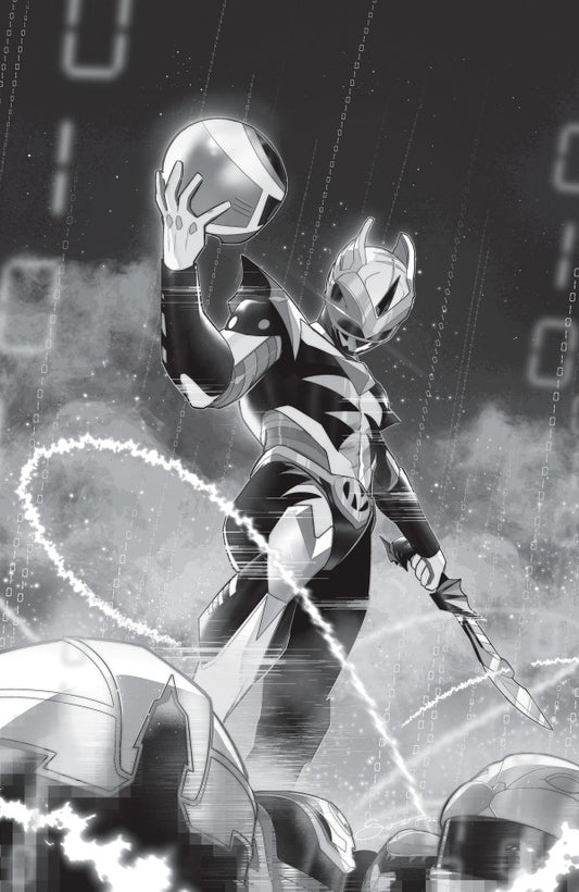 Power Rangers Unlimited #2 Cover J Federico Sorressa Black & White Virgin Variant