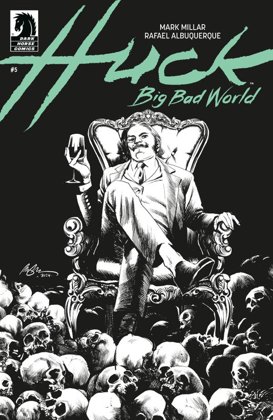Huck: Big Bad World #5 Cover B Rafael Albuquerque Black & White Variant