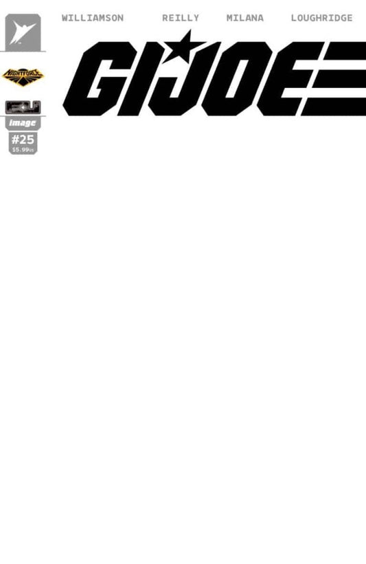 G.I. Joe #25 Cover H Night Force Blank Variant