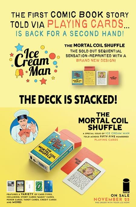 Ice Cream Man: The Mortal Coil Shuffle Card Set Special #1 2nd Printing