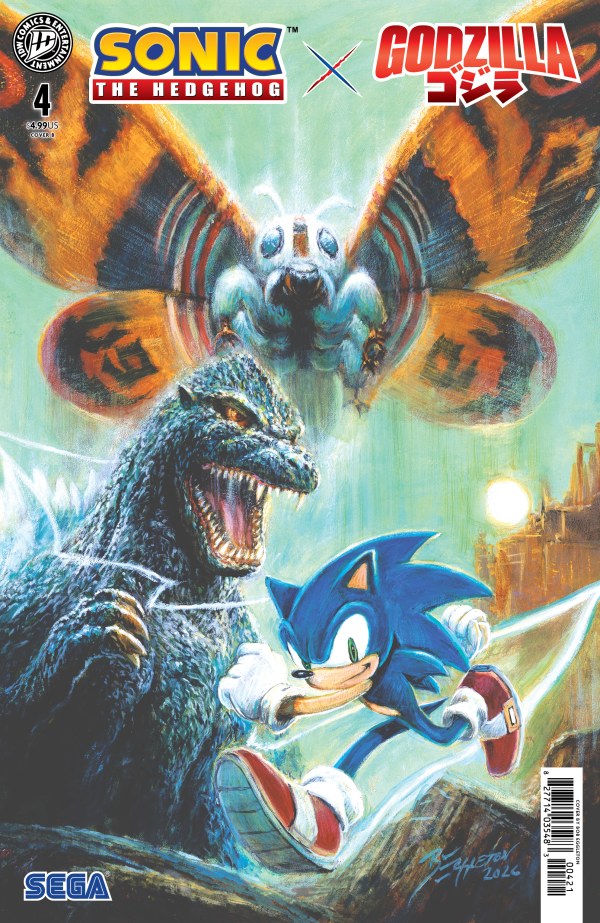 Sonic the Hedgehog x Godzilla #4 Cover B Bob Eggleton Variant