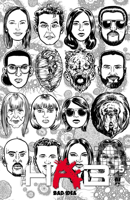 The Hab #5 Cover C David Lapham Bw Outbreak Skulls Variant