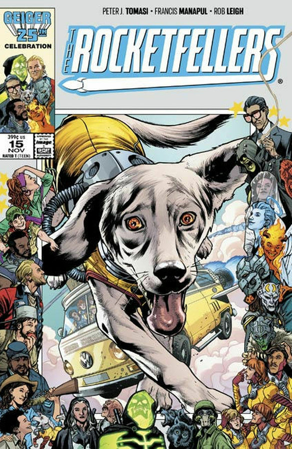 The Rocketfellers #15 Cover B Bryan Hitch Geiger #25 Anniversary Variant
