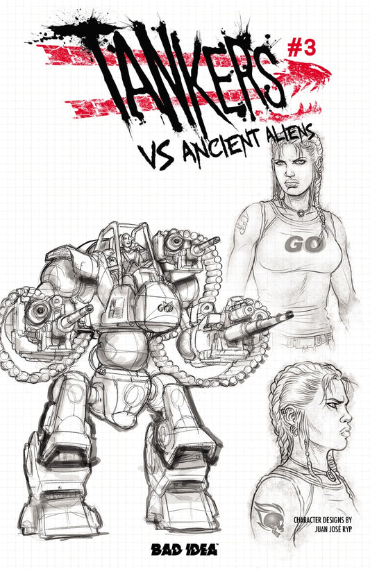 Tankers vs. Ancient Aliens # 3 Cover C Juan José Ryp Design Variant