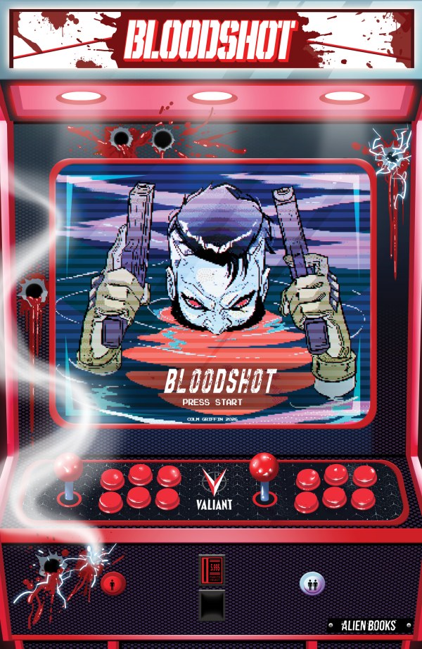 Valiant Beyond: Bloodshot – Toy Soldiers #2 Cover B Colm Griffin Arcade Virgin Variant