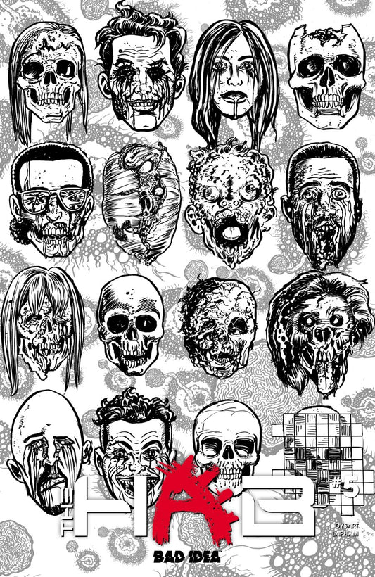 The Hab #5 Cover E David Lapham Bw Dead Skulls Variant
