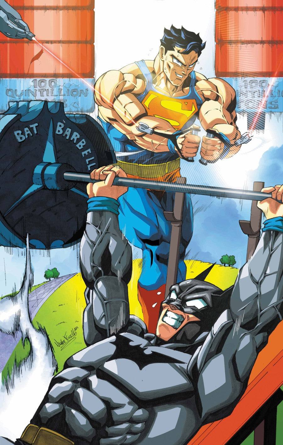 Batman / Superman: World's Finest #57 Cover B Mario 'Fox' Foccillo Variant
