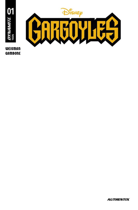 Gargoyles #1 Cover E Blank Authentix Varian