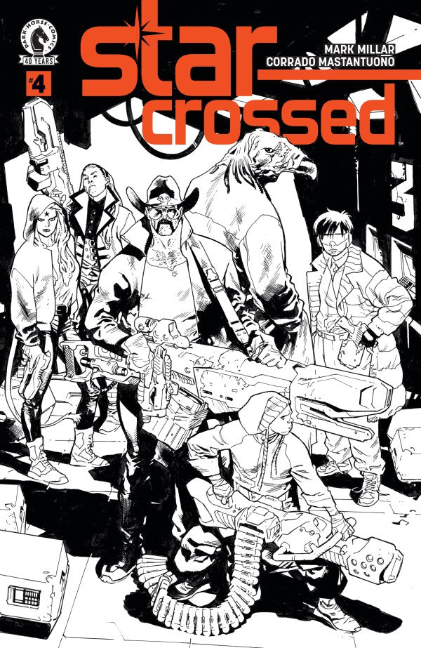 Star-Crossed #4 Cover B Stuart Immonen Black & White Variant